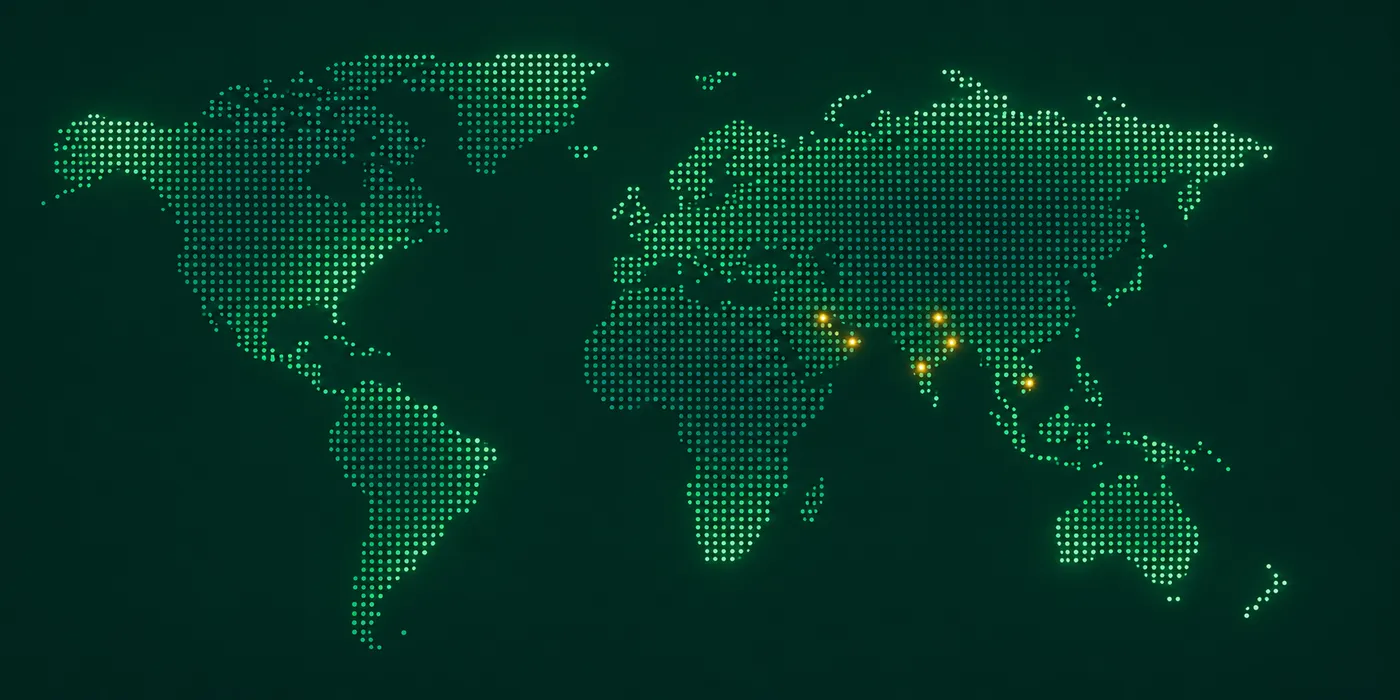 Map highlighting the regions Songbird Consultancy serves